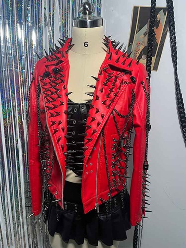 Lederjacke grunge y2k - y2k,